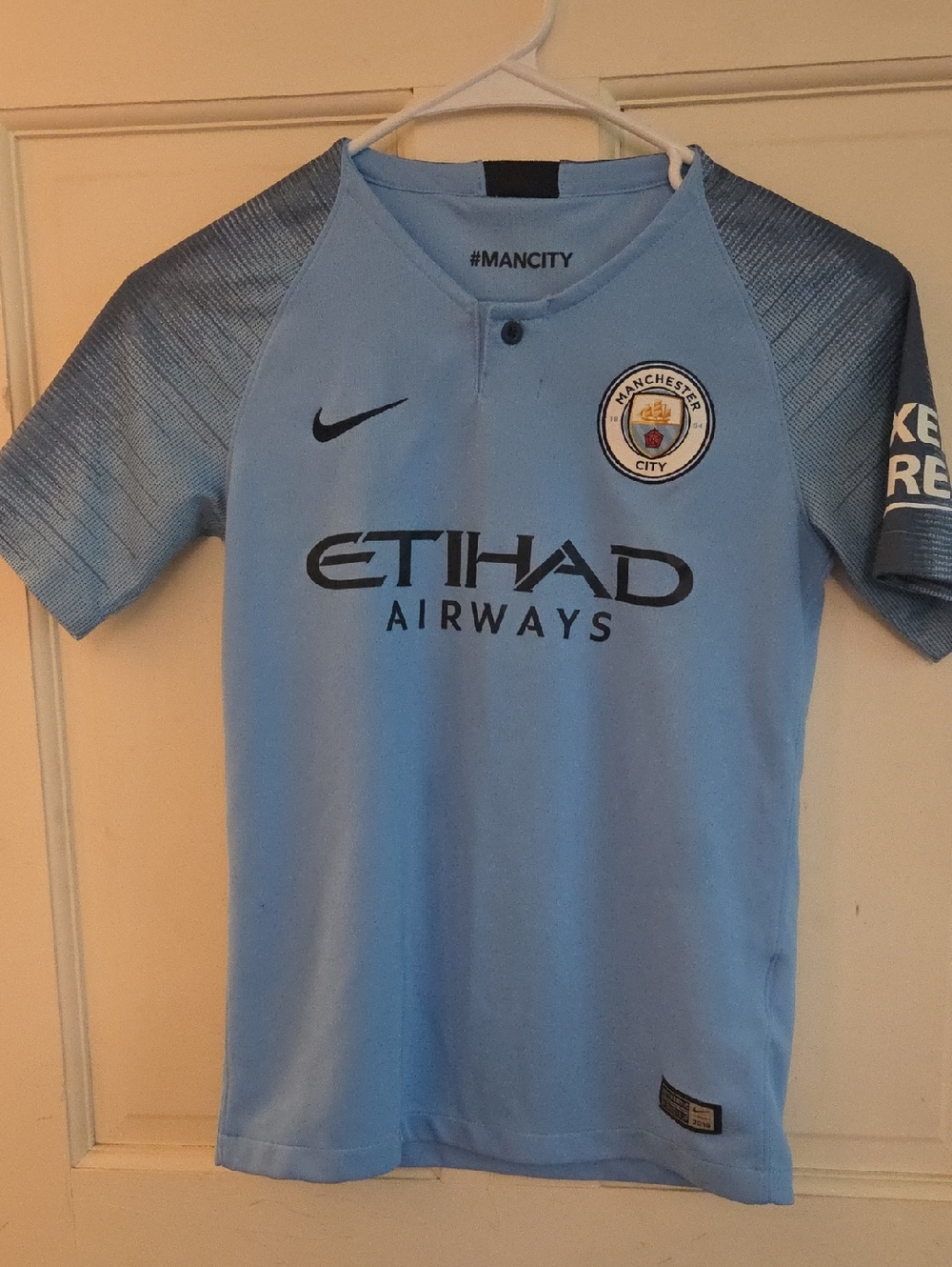Nike Manchester City Jersey - Light Blue